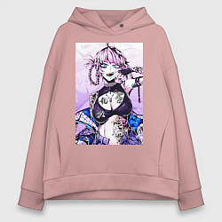 Женское худи оверсайз Песнь ночных сов Надзуна