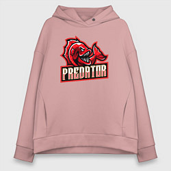 Женское худи оверсайз Рыбка хищник