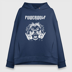 Женское худи оверсайз Powerwolf rock dog