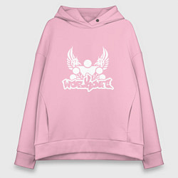 Толстовка оверсайз женская Street Workout W5 Крылья, цвет: светло-розовый
