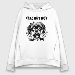 Женское худи оверсайз Fall Out Boy - rock dog