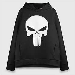 Женское худи оверсайз Punisher logo
