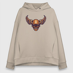 Женское худи оверсайз Skull angel