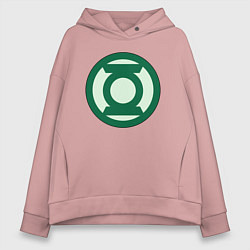 Женское худи оверсайз Green lantern logo