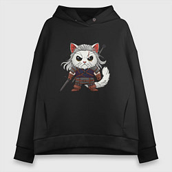 Женское худи оверсайз Кот ведьмак - Котьмак