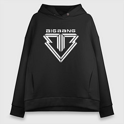 Женское худи оверсайз Big bang logo