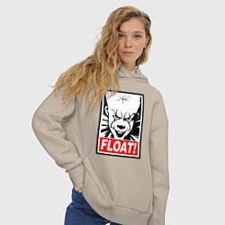 Толстовка оверсайз женская Float Pennywise, цвет: миндальный — фото 2
