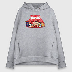 Женское худи оверсайз Welcome to Japan