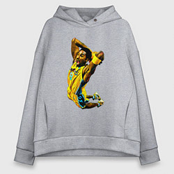 Толстовка оверсайз женская Kobe Bryant dunk, цвет: меланж