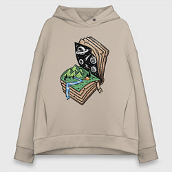 Женское худи оверсайз Книга приключений