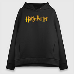 Женское худи оверсайз Harry Potter golden logo