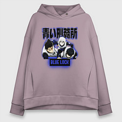 Женское худи оверсайз Синяя тюрьма Блю Лок персонажи