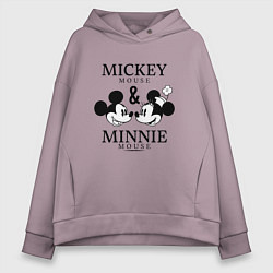 Женское худи оверсайз Микки и Минни Маус
