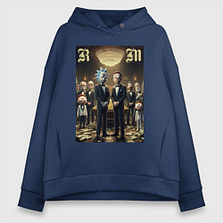 Женское худи оверсайз Rick and Morty - mafia