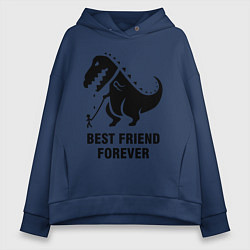 Женское худи оверсайз Godzilla best friend