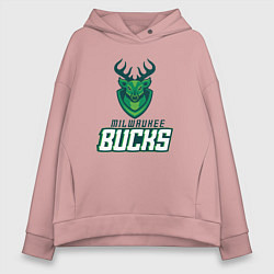 Женское худи оверсайз Milwaukee Bucks NBA