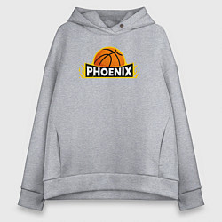 Толстовка оверсайз женская Phoenix NBA, цвет: меланж