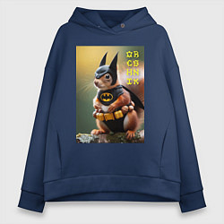 Женское худи оверсайз Bat squirrel - oreshnik meme