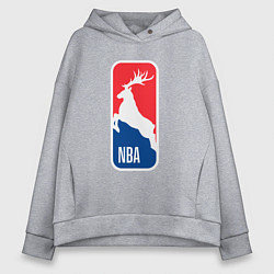 Женское худи оверсайз NBA Bucks