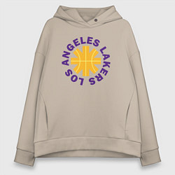Женское худи оверсайз LA Lakers team