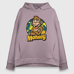 Женское худи оверсайз Monkey jungle