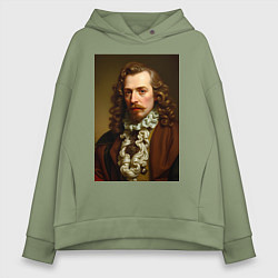 Женское худи оверсайз Старинный портрет