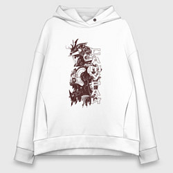 Женское худи оверсайз Кибернетический самурай