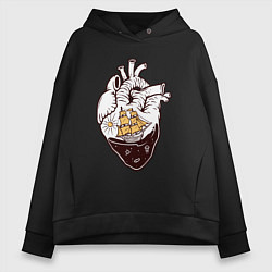 Женское худи оверсайз Сердце корабля