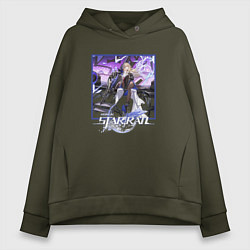 Женское худи оверсайз Сервал