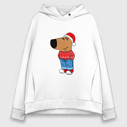 Женское худи оверсайз Чиловый парень- новогодний