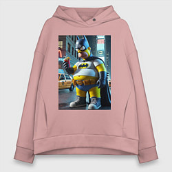 Женское худи оверсайз Бэтсимпсон купил в фастфуде картофель фри