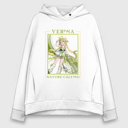 Толстовка оверсайз женская Verina Nature Calling, цвет: белый