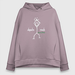 Толстовка оверсайз женская Depeche Mode - Exciter merch, цвет: сиреневый