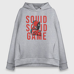 Толстовка оверсайз женская Squid squid game, цвет: меланж