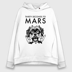 Женское худи оверсайз Thirty Seconds to Mars - rock dog