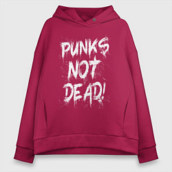 Женское худи оверсайз Punk not dead