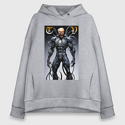 Женское худи оверсайз Venom-Trump collaboration - ai art fantasy