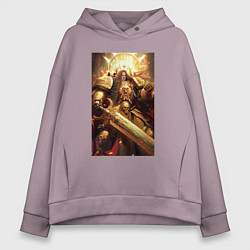 Женское худи оверсайз Император человечества - Вархаммер 40000