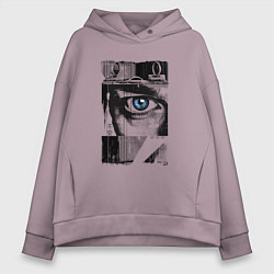 Женское худи оверсайз Тревожный взгляд