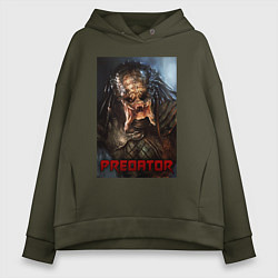 Женское худи оверсайз Predator movie