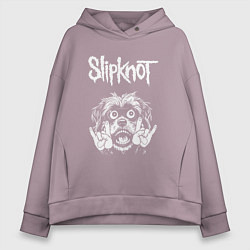 Женское худи оверсайз Slipknot rock dog