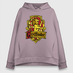 Женское худи оверсайз Hogwarts - gryffindor logo