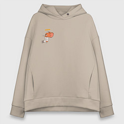 Женское худи оверсайз Джерри ангел мышка для пар