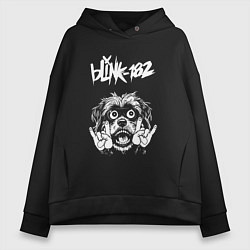 Женское худи оверсайз Blink 182 rock dog