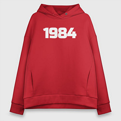 Толстовка оверсайз женская Рожден 1984, цвет: красный
