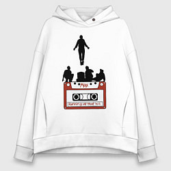 Толстовка оверсайз женская Очень странные дела - Макс, цвет: белый