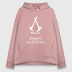 Женское худи оверсайз Assassins creed - shadows white