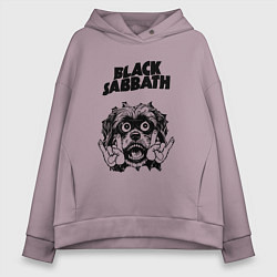 Женское худи оверсайз Black Sabbath - rock dog