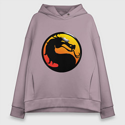 Женское худи оверсайз Mortal kombat logo