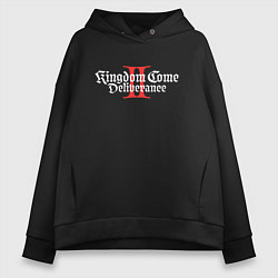 Толстовка оверсайз женская Kingdom Come Deliverance 2, цвет: черный